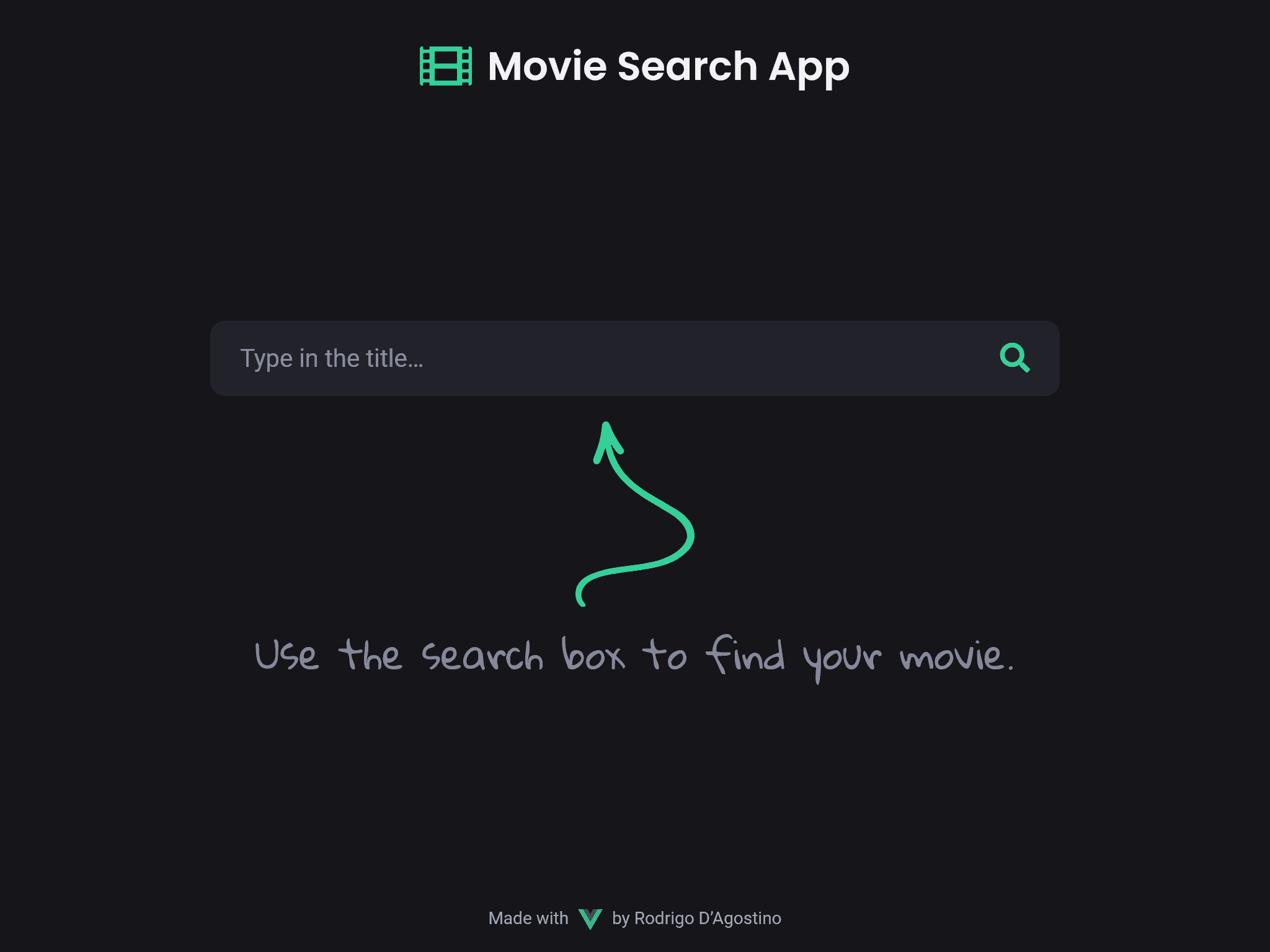 Screenshot of the Vue To-Do App project